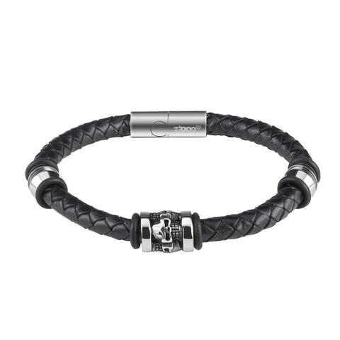 Three Charms Leather Bracelet