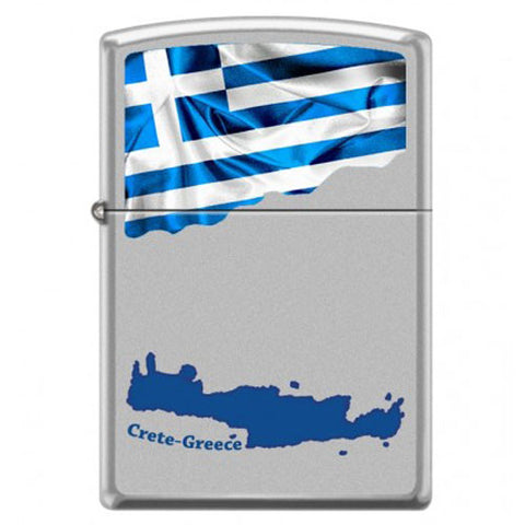 Crete And Greek Flag
