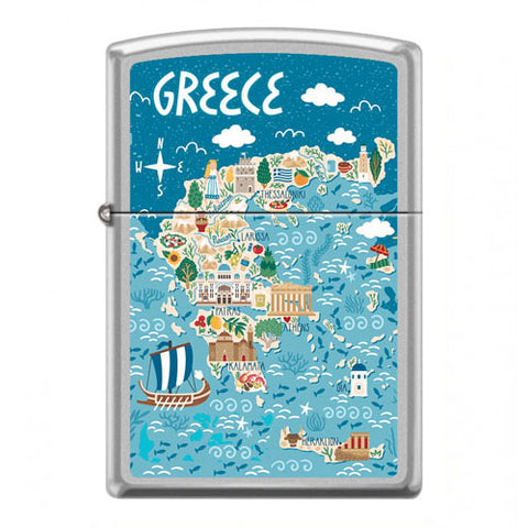 Greece Illustrtion Map