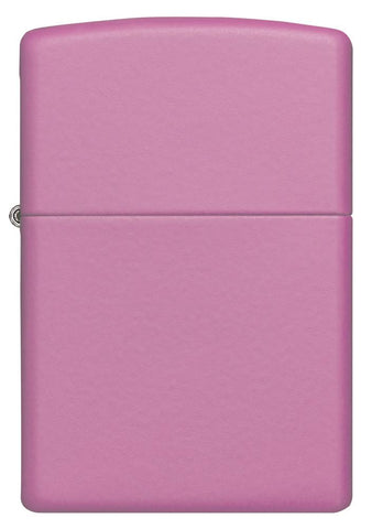 Front shot of Classic Matte Pink Windproof Lighter 