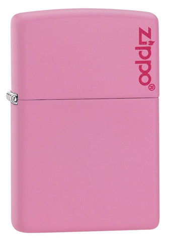 238ZL Pink Matte Lighter with Zippo Logo