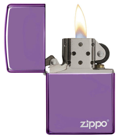 28124- Abyss Windproof Zippo Lighter with a laser engrave Zippo logo