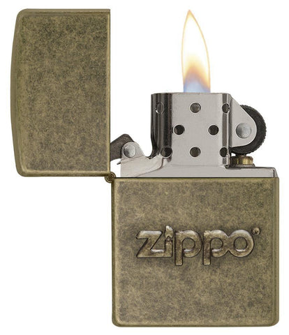 28994, Antique Brass Lighter with Zippo Stamping