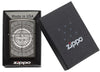 Black Ice Compass Windproof Lighter in packaging