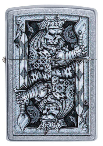 Steampunk King Spade Lighter Front View