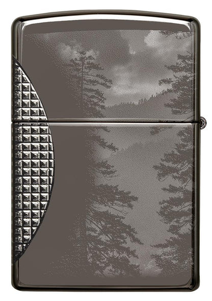 Back shot of Wolf Design Armor® Black Ice® Windproof Lighter