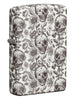 Front shot of Skeleton Design Glow-In-The-Dark 540 Color Windproof Lighter standing at a 3/4 angle