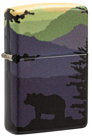 Front shot of Bear Landscape Design 540 Color Windproof Lighter standing at a 3/4 angle