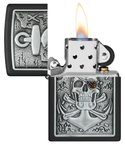 Skull Anchor Emblem Zippo